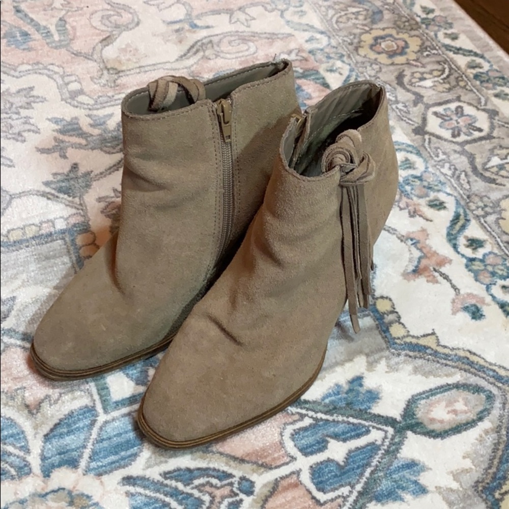 Suede booties